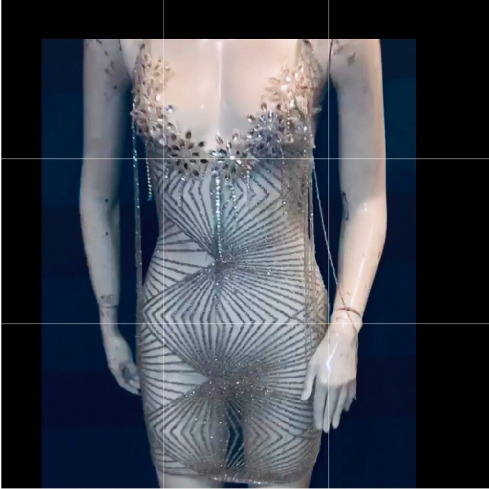 Gorgeous Diamond mini dress!Perfect for New Years!